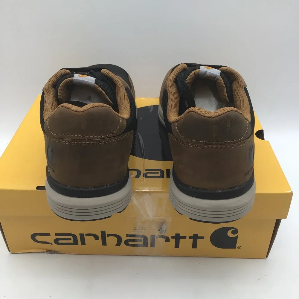 Carhartt Greenfield SD Nano Toe Work Sneaker Mens Size 11.5 Brown Black NEW